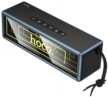 Преносима Bluetooth колонка HOCO HC40, 2 x 10W, TWS, RGB, Черна