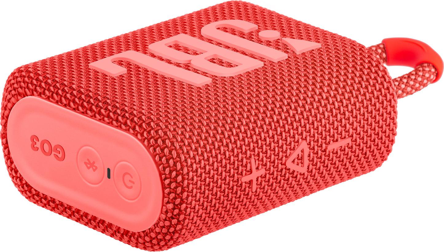 Преносим Bluetooth високоговорител JBL GO 3, 4,2 W, Pro Sound, водоустойчив, розов JBLGO3RED