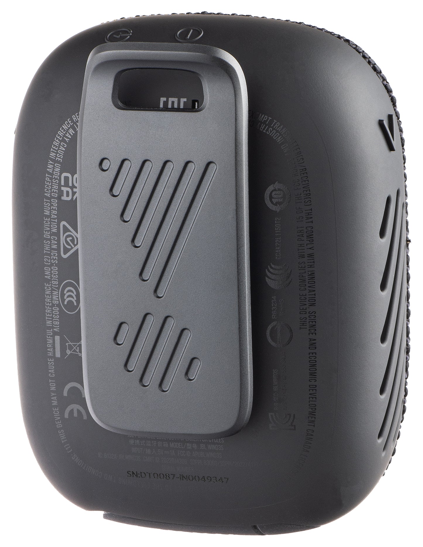 Портативна Bluetooth колонка JBL Wind 3, 5W, Водоустойчива, Черна JBLWIND3