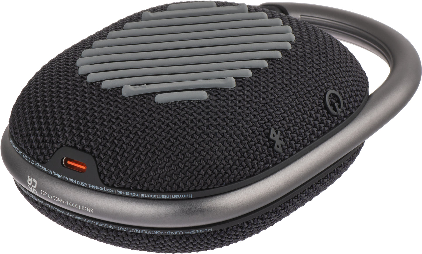 Преносим Bluetooth високоговорител JBL Clip 4, 5W, Pro Sound, водоустойчив, черен JBLCLIP4BLK