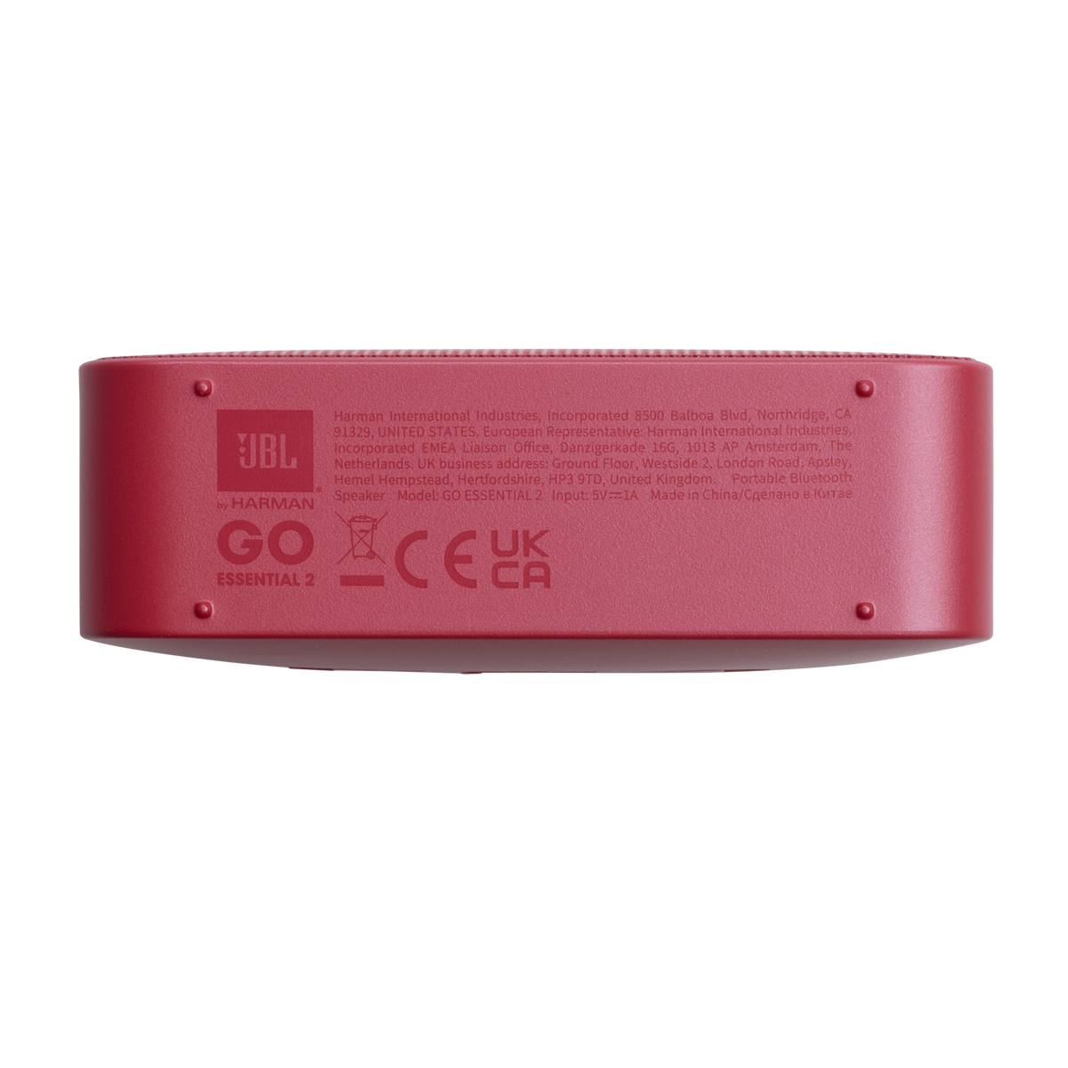 Портативна Bluetooth колонка JBL Go Essential 2, 3.1W, Pro Sound, Водоустойчива, Червена JBLGOES2REDCN