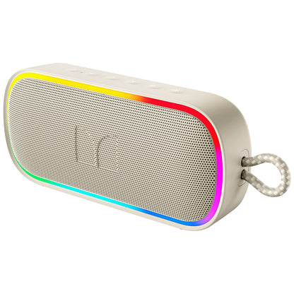 Преносима Bluetooth колонка Monster S150 Plus, 40W, TWS, RGB, водоустойчива, светло кремава