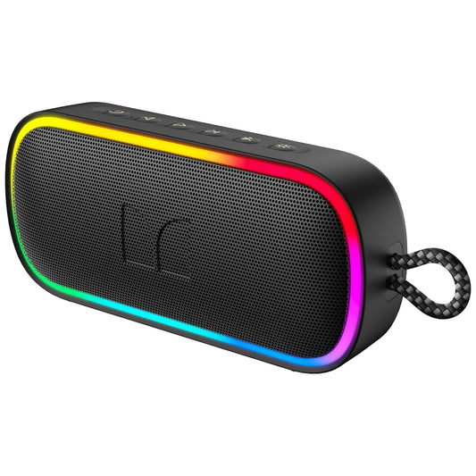 Преносима Bluetooth колонка Monster S150 Plus, 40W, TWS, RGB, водоустойчива, черна