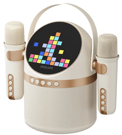 Преносима Bluetooth колона Philips, 10W, Караоке, Бежова TAS2509WT/00