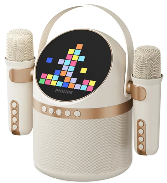 Преносима Bluetooth колона Philips, 10W, Караоке, Бежова TAS2509WT/00