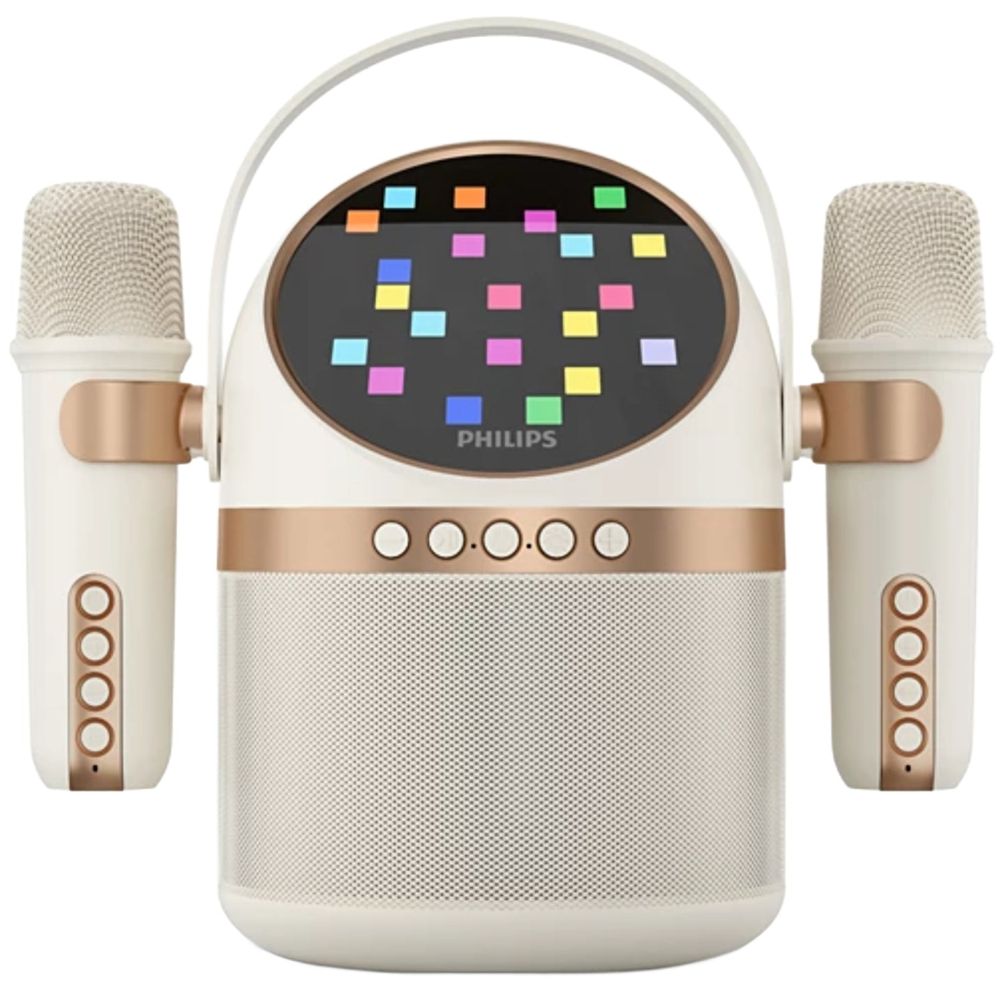 Преносима Bluetooth колона Philips, 10W, Караоке, Бежова TAS2509WT/00