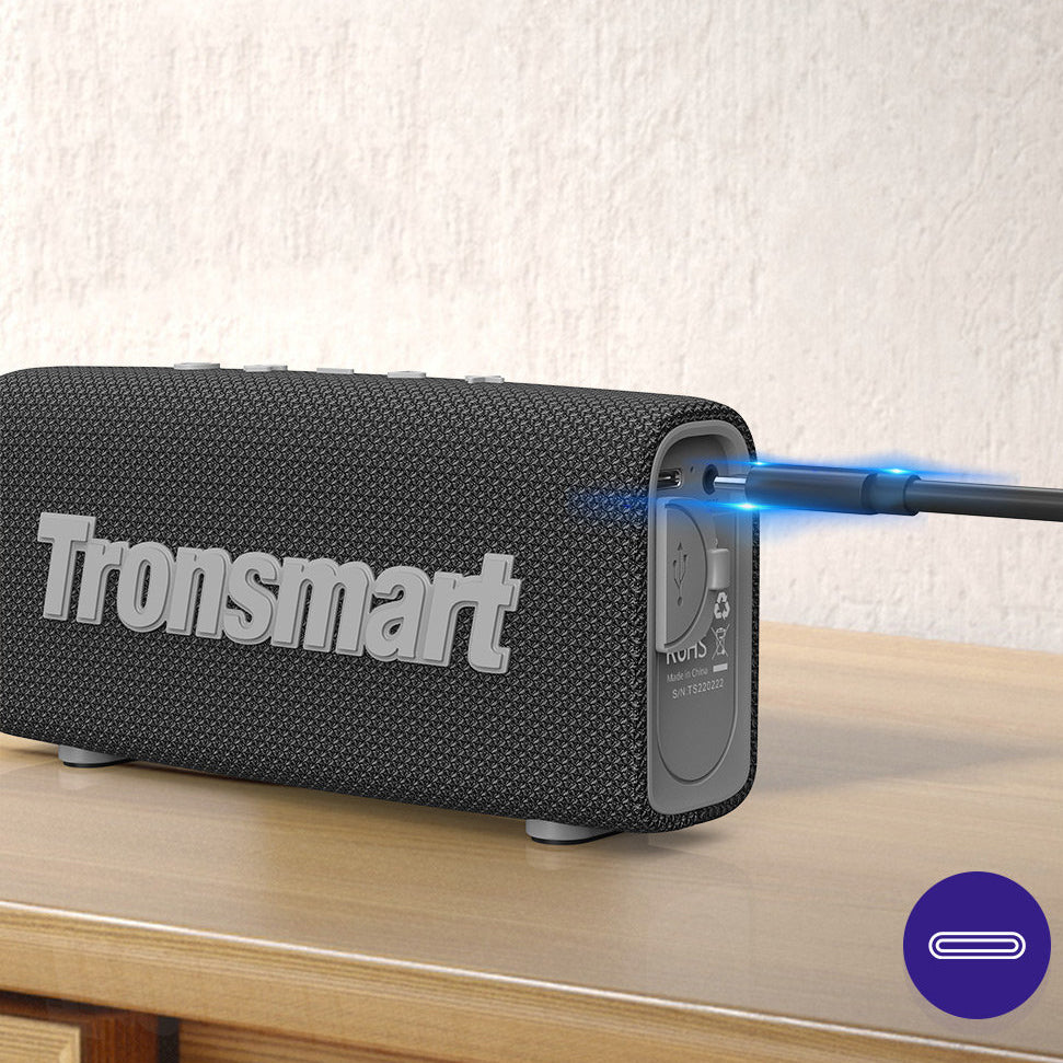 Преносим Bluetooth високоговорител Tronsmart Trip, 10W, TWS, водоустойчив, черен