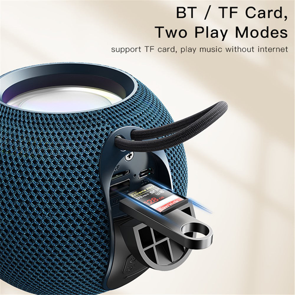 Портативна Bluetooth колонка Yesido YSW13, 5W, RGB, Синя