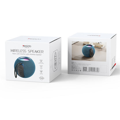 Портативна Bluetooth колонка Yesido YSW13, 5W, RGB, Синя