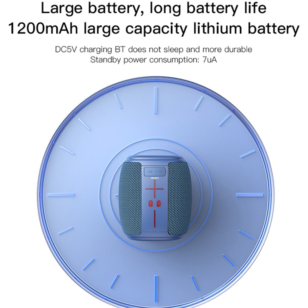 Портативна Bluetooth колонка Yesido YSW14, 5W, RGB, Синя