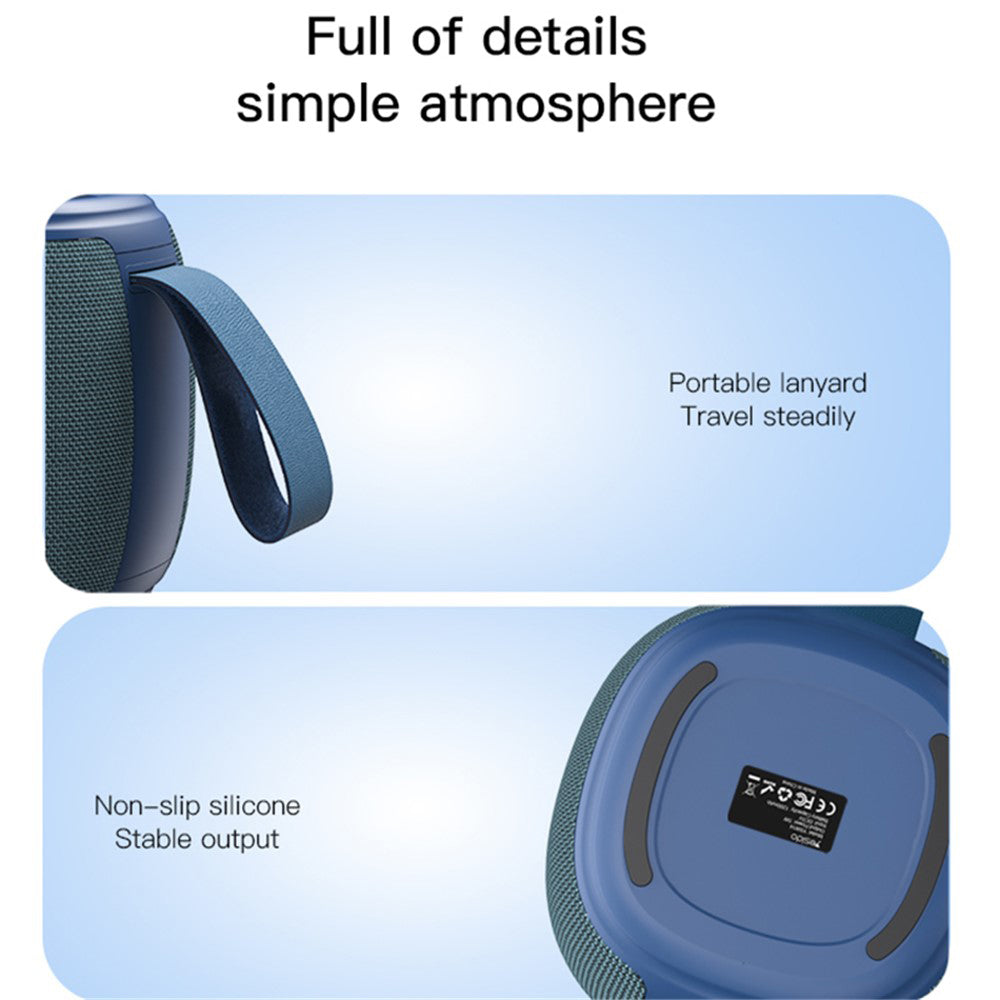 Портативна Bluetooth колонка Yesido YSW14, 5W, RGB, Синя