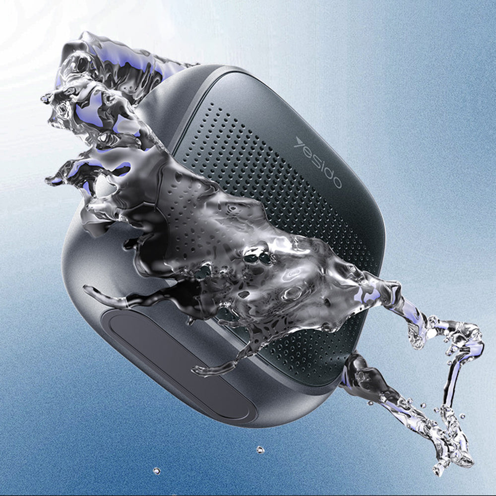 Yesido YSW24 Portable Bluetooth Speaker, 5W, Waterproof, Black