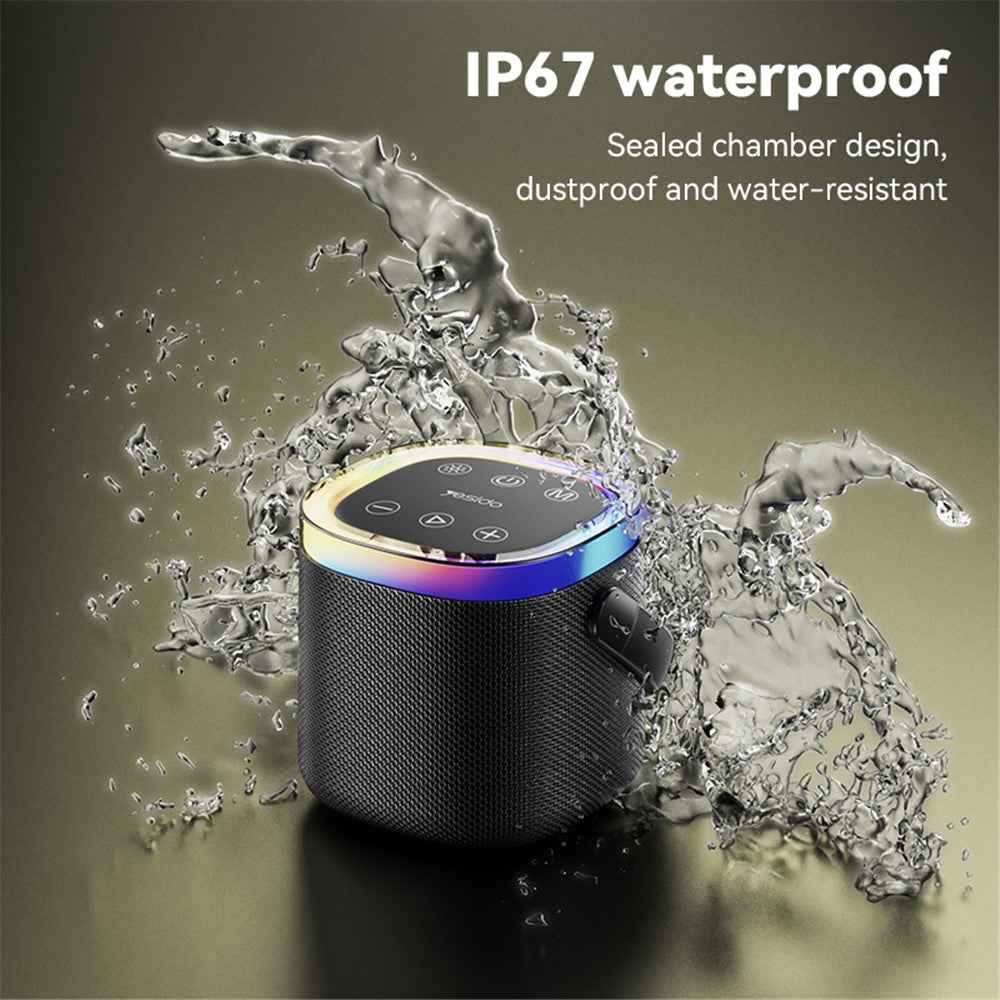 Портативна Bluetooth колонка Yesido YSW25, 5W, RGB, Черна