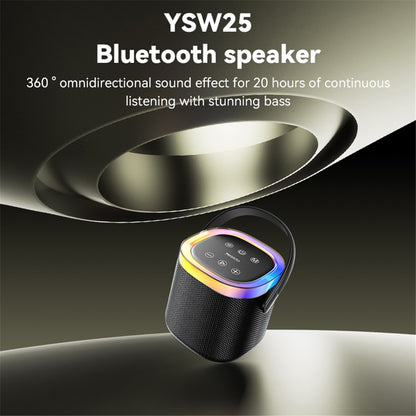Портативна Bluetooth колонка Yesido YSW25, 5W, RGB, Черна