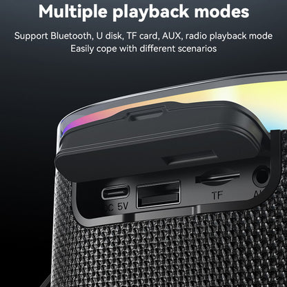 Портативна Bluetooth колонка Yesido YSW25, 5W, RGB, Черна