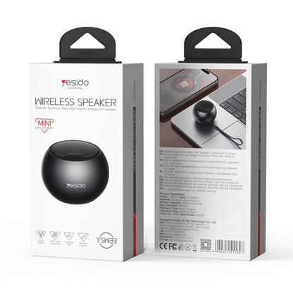 Bluetooth колонка Yesido YSW33, 3W, Черна