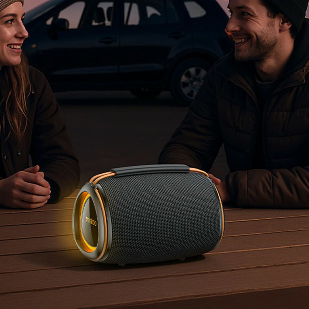 Портативна Bluetooth колонка Yesido YSW39, 20W, TWS, RGB, Черна