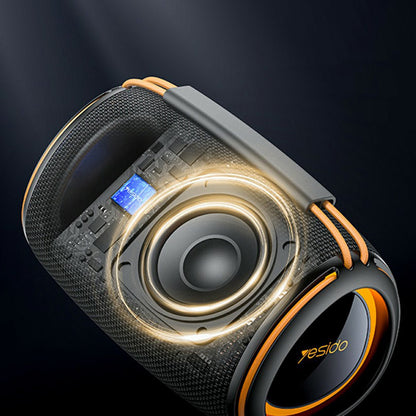 Портативна Bluetooth колонка Yesido YSW39, 20W, TWS, RGB, Черна