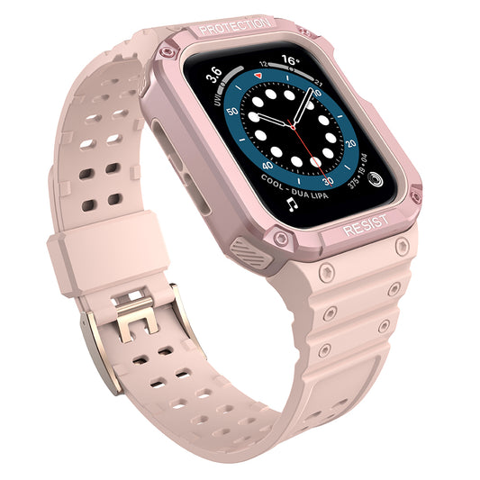 OEM брониран калъф за Apple Watch 41mm / 40mm / 38mm Series, розов