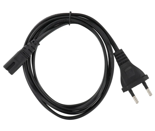 OEM Power Cable, 2 Pins, 1.5m, Black