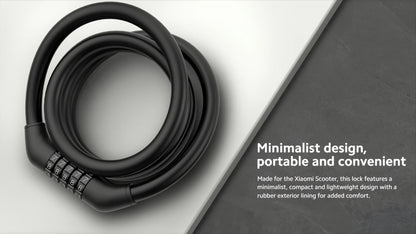 Кабел против кражба Xiaomi за електрическа тротинетка, черен BHR6751GL