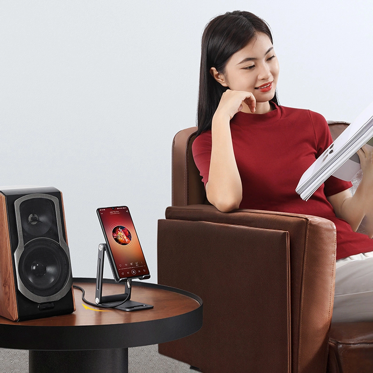 Аудио кабел 3.5mm - 2 x RCA UGREEN AV116, 1m, Черен