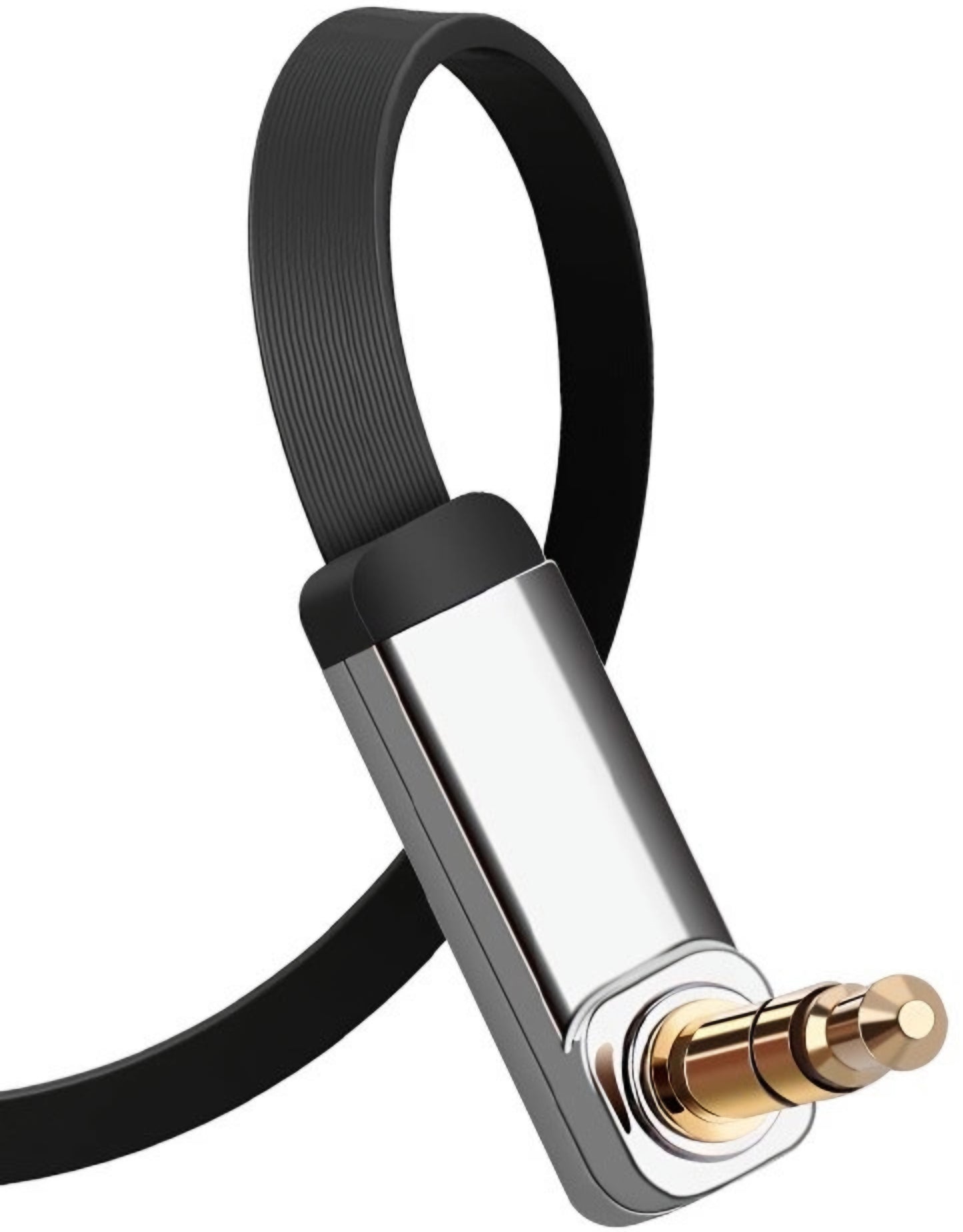Аудио кабел 3.5mm - 3.5mm UGREEN AV119 Angled, 1.5m, Черен
