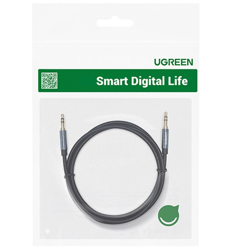 Аудио кабел 3.5mm - 3.5mm UGREEN AV112, 1m, Син
