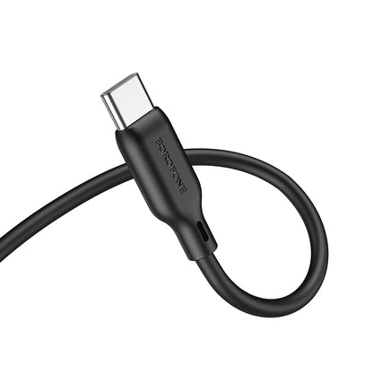 Аудиокабел 3,5 мм - USB-C Borofone BL18, 1 м, черен 