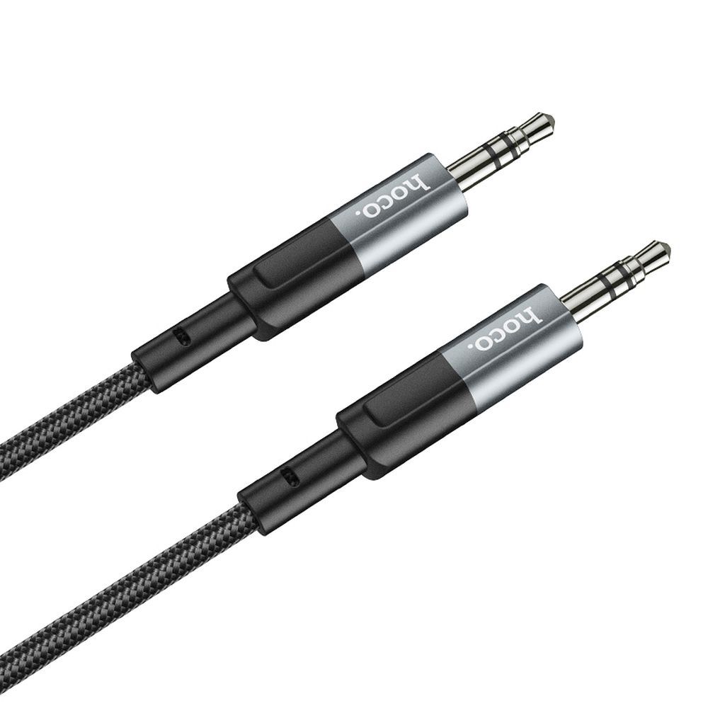 Аудио кабел 3.5mm - 3.5mm HOCO UPA23, 1m, Сив
