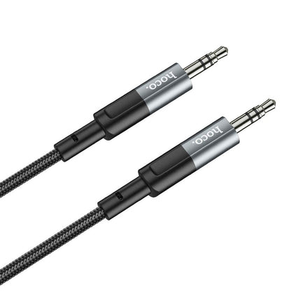 Аудио кабел 3.5mm - 3.5mm HOCO UPA23, 1m, Сив