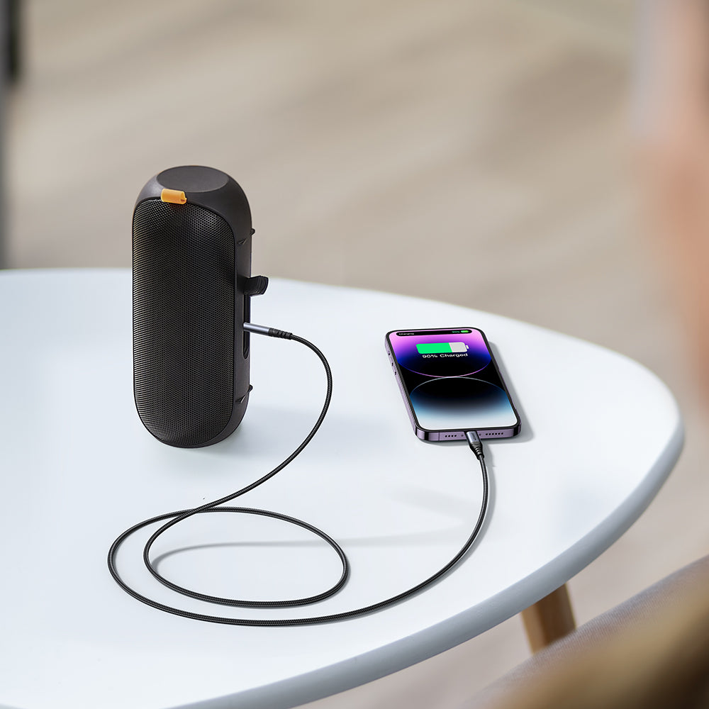 Аудио кабел Lightning - 3.5mm Joyroom SY-A06, 1.2m, Черен
