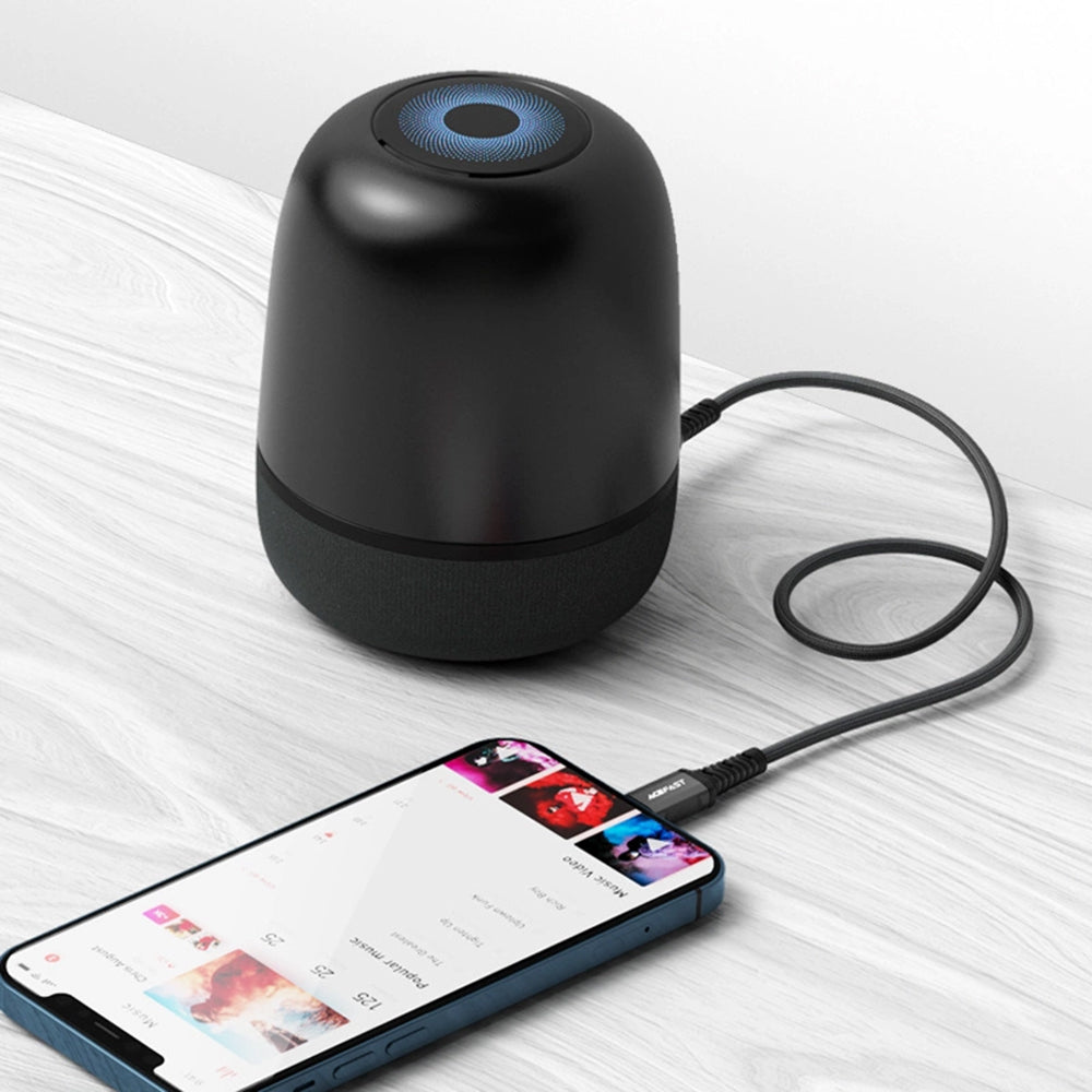 Аудио кабел Lightning - 3.5mm Acefast C1-06, 1.2m, Черен