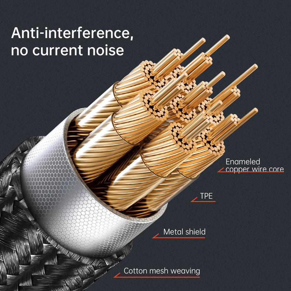 Аудио кабел Lightning - 3.5mm McDodo CA-0780 Castle, 1.2m, Черен