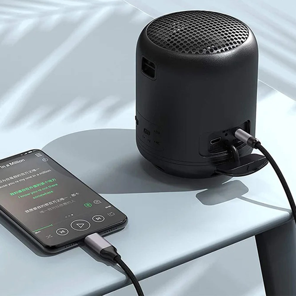 Аудио кабел Lightning - 3.5mm Techsuit AC10 SoundShell, 1.5m, Сив