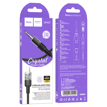 Lightning Audio Cable - 3.5mm HOCO UPA27, 1.2m, Black