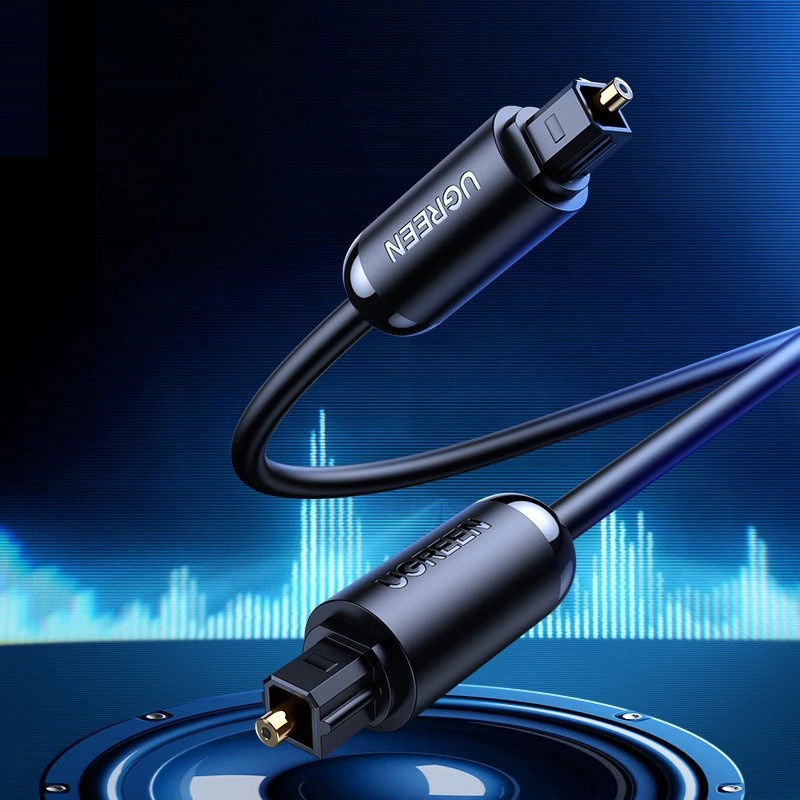Оптичен аудио кабел UGREEN AV122, Toslink / SPDIF, 1.5m, Черен