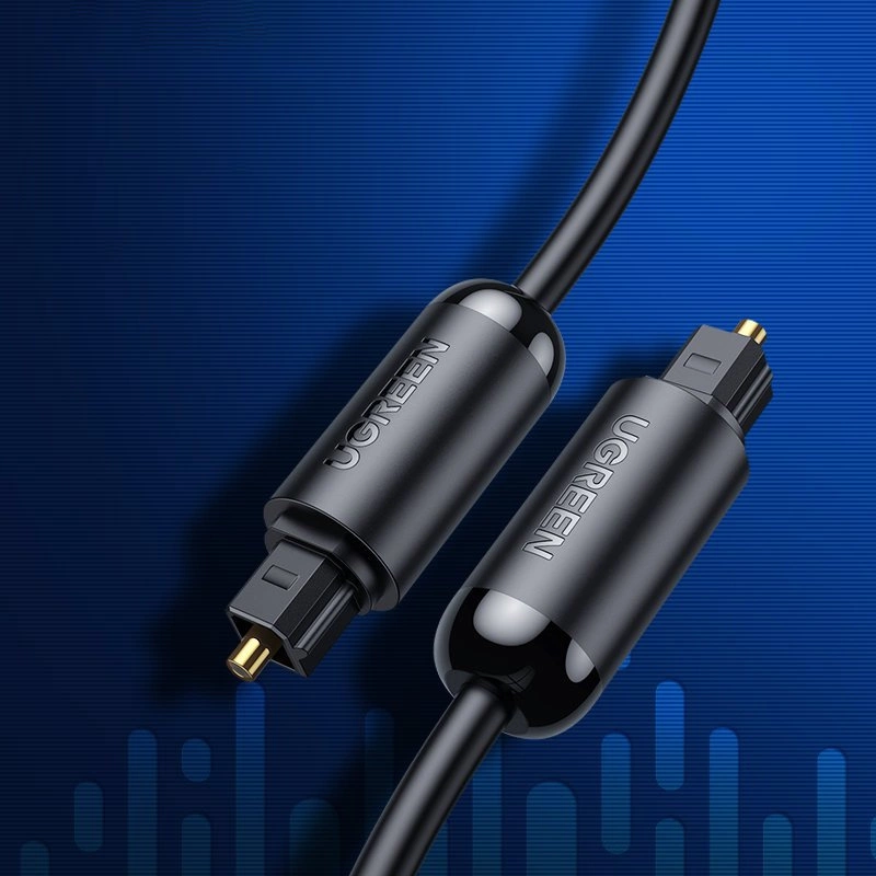 Оптичен аудио кабел UGREEN AV122, Toslink / SPDIF, 1.5m, Черен