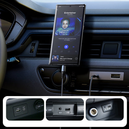 Аудио кабел USB-C - 3.5mm Joyroom SY-A07, 1.2m, Черен