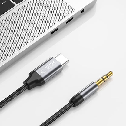 Аудио кабел USB-C - 3.5mm Tech-Protect Ultraboost, 1m, Черен