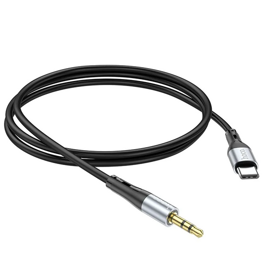Аудио кабел USB-C - 3.5mm HOCO UPA22, 1m, Черен