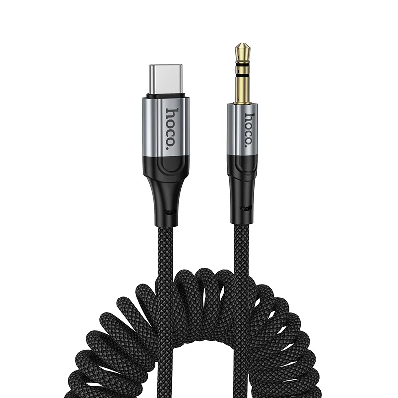 Аудио кабел USB-C - 3.5mm HOCO UPA33B, 1.5m, Черен