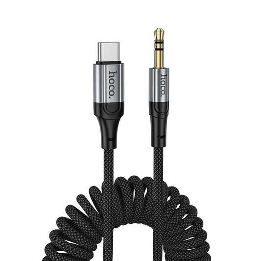 Аудио кабел USB-C - 3.5mm HOCO UPA33B, 1.5m, Черен