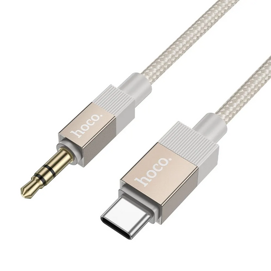 Аудио кабел USB-C - 3.5mm HOCO UPA32B, 1m, Златист