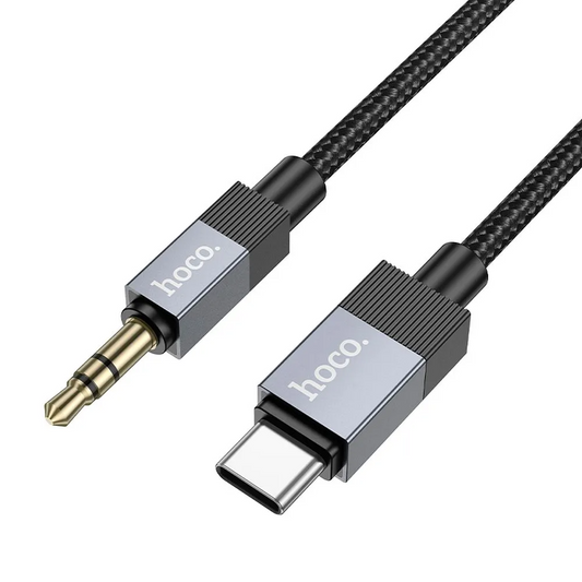 Аудио кабел USB-C - 3.5mm HOCO UPA32B, 1m, Черен