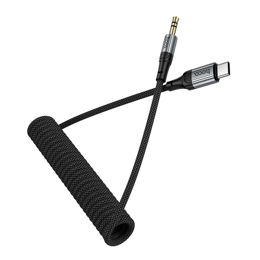 Аудио кабел USB-C - 3.5mm HOCO UPA33B, 1.5m, Черен