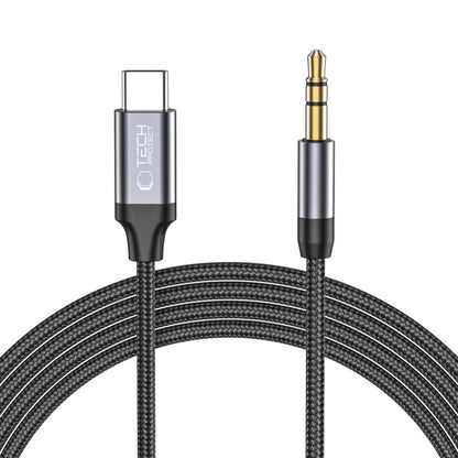 Аудио кабел USB-C - 3.5mm Tech-Protect Ultraboost, 1m, Черен