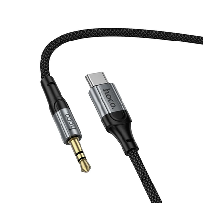 Аудио кабел USB-C - 3.5mm HOCO UPA33B, 1.5m, Черен