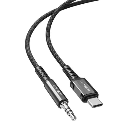 Аудио кабел USB-C - 3.5mm Acefast C1-08, 1.2m, Черен