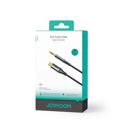 Аудио кабел USB-C - 3.5mm Joyroom SY-A07, 1.2m, Черен
